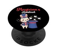 Cute Kawaii Magician's Assistant Rabbit Magic Trick Lovers PopSockets Adhesive PopGrip