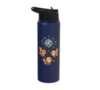 Cute Kawaii Moth Dancing Disco Ball Insect Lovers Dancers Stainless Steel Insulated Water Bottle