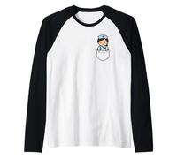 Cute Kawaii Nurse Pocket Cartoon Medical Healthcare Raglan Baseball Tee