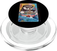 Cute Kawaii Otter Eating Ramen Japanese Anime Noodle Lover PopSockets PopGrip for MagSafe