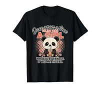 Cute Kawaii Panda Boba Tea Lover Bubble Milk Girl Retro T-Shirt