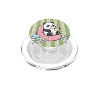 Cute Kawaii Panda Bookish Summer Green Fun Tea Matcha PopSockets PopGrip for MagSafe
