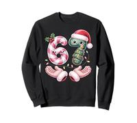 Cute Kawaii Pastel 67 Meme Candy Canes Santa Xmas SIX SEVEN Sweatshirt