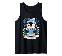 Cute Kawaii Penguin Hot Chocolate Snow Day Tank Top