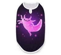 Cute Kawaii Pink Axolotl Pet Printed Clothes,Pet T Shirts,Cool Puppy Shirts for Small,Medium And Large Pet Dogs Cats M