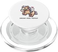 Cute Kawaii Pony Dream Ride Repeat Horse PopSockets PopGrip for MagSafe