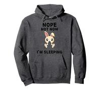 Cute Kawaii Rabbit Nope Not Now I'm Sleeping Rabbit Lover Pullover Hoodie