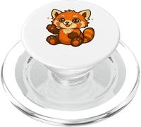 Cute Kawaii Red Panda With Sparkle Eyes Adorable Anime PopSockets PopGrip for MagSafe