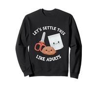Cute Kawaii Rock Paper Scissors Funny Let's Settle This Sweatshirt