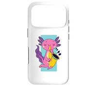 Cute Kawaii Saxolotl Axolotl Playing Saxophone Music Ajolote Case for iPhone 17 Pro