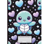 Cute Kawaii Sea Turtle Composition Notebook: Fun Pastel Color Sea Life Themed College Ruled Note Book for School, College, Office, Work