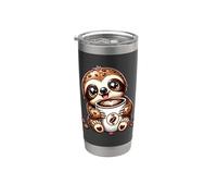 Cute Kawaii Sloth Coffee Funny Caffeine Lover Gift Idea Kids Stainless Steel Insulated Tumbler
