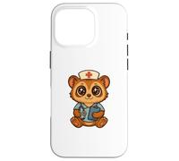 Cute Kawaii Slow Loris Nurse With Stethoscope Adorable Anime Case for iPhone 16 Pro