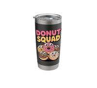Cute Kawaii Sprinkle Crew Donut Squad Stainless Steel Insulated Tumbler