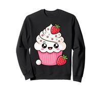 Cute Kawaii Strawberry Cupcake Dessert Lover Sweatshirt