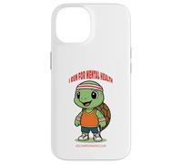 Cute Kawaii Turtle Slow Runners Club Run For Mental Health Case for iPhone 14