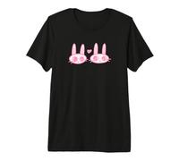 Cute Kawaii Y2K Coquette Bunnies with Heart Premium T-Shirt