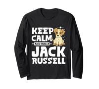 Cute Keep Calm and Hug A Jack Russell Long Sleeve T-Shirt