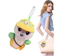 Cute Keychain Charm | Shy Snake Decorative Keychain Charm,Stuffed Cute Keychain Decor, Big Eyes Animal for Backpacks, Car