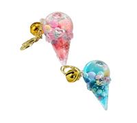 Cute Keychain Combo Pack Acrylic Glow in the Dark Ice Cream Candy Shaker Cup Key Chain,Crystal Clear Flow Glitter Backpack Keyring G01 One Size