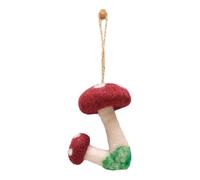 Cute Keychain Lanyard Phone Pendant Mushroom Shaped Phone Chain Felt Texture Enhance Daily Style Colorful Felt Hanging, フリーサイズ