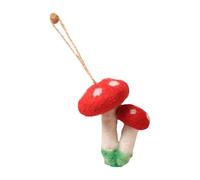 Cute Keychain Lanyard Phone Pendant Mushroom Shaped Phone Chain Felt Texture Enhance Daily Style Colorful Felt Hanging, フリーサイズ