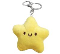Cute Keychain Yellow Plush Star, Accessories Doll Pendant With Heart Healing Design, Keyring for Women Men , Ideal Congratulations/Well Done Gifts, Good Luck Charm For Bags, Backpack, Keys, Jewelry