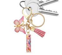 Cute Keychains for Car Keys Tassel Butterfly Bag Charm
