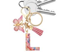 Cute Keychains for Car Keys Tassel Butterfly Bag Charm