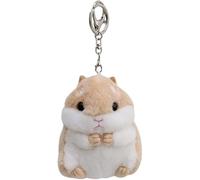 Cute Khaki Plush Hamster Keychain Plush Keychain Charms Wallet Backpack Handbag Charms Automobile Keychains Automotive Trim Women's Key Rings and Keychain Automobile Accessories,Keyrings and Keychains
