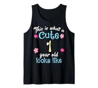 Cute Kids Birthday This Is What A Cute 1 Year Old Looks Like Tank Top