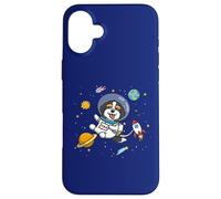 Cute Kids Boys Girls Kawaii Space Bernedoodle Dog Lover Case for iPhone 16 Plus