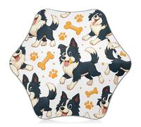 Cute Kids Umbrella for Girls Essentials Uv Protection Sun Umbrellas Upf 50 Black Stick Rain Umbrellas for Boy Cartoon Border Collie Dogs Prints