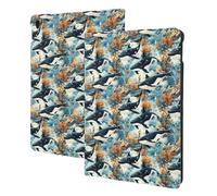 Cute Killer Whale Print Compatible with ipad air 3rd Generation Case Cover, Tablet Cases Compatible with ipad Pro Case 10.5 Inch, Auto Wake/Sleep, Folio Stand
