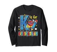 Cute Kindergarten Comic Super Hero Long Sleeve T-Shirt