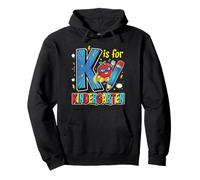 Cute Kindergarten Comic Super Hero Pullover Hoodie