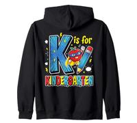 Cute Kindergarten Comic Super Hero Zip Hoodie