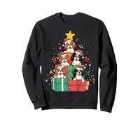 Cute King Charles Cavalier Dog Christmas Tree Xmas Hat Sweatshirt