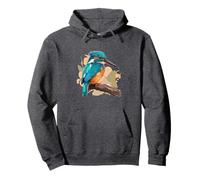 Cute Kingfisher Bird Pullover Hoodie
