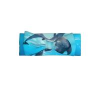 Cute Kiss Dolphin Tale Pattern Print Baby Bow Headband - Delicate & Sensitive for Newborns, Stretchy Nylon Headbands