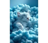 Cute Kitten 1314 Piece Jigsaw Puzzles for Adults Colourful Fun Challenging & Brainteasing Educational Learning Gift Present for Children Boys Girls 1314 Piece Puzzle for Adults