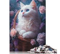 Cute Kitten 500 Pieces Puzzles for Adults & Teenager Teenager Man Woman Gift 500pcs (52x38cm)