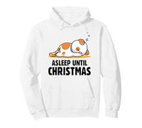 Cute kitten asleep until Christmas sleepy cat graphic kawaii Pullover Hoodie