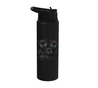 Cute Kitten Blue Eyes Three Cat Black Cats Stainless Steel Insulated Water Bottle