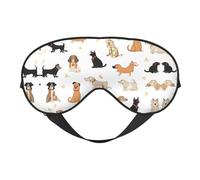 Cute Kitten Butterfly Print Satin Sleep Mask & Eye Mask | Deep Dream Sleep Masks for Women & Men | Soft Sleeping Eye Mask to Nourish Skin