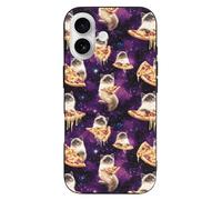 Cute Kitten Cat Pizza Print Phone Cases Suitable for iPhone 16 Series