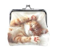 Cute Kitten Cat Print Coin Purses Open Snap Multifunctional Coin Purse, Change Purse for Women, 4.5" X 4.1", cute kitten cat print, One Size, Cute Kitten Cat Print