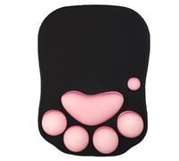 Cute kitten claw mouse pad with soft wrist support is perfect for gaming and studying