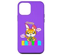 Cute Kitten Happy Easter Cat Bunny Ears and Egg Kids Women Case for iPhone 12 mini