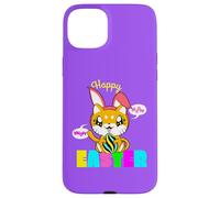 Cute Kitten Happy Easter Cat Bunny Ears and Egg Kids Women Case for iPhone 15 Plus